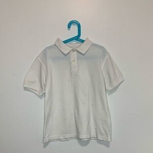 old navy white boys polo shirt